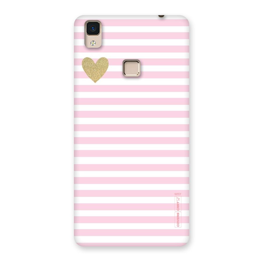 Pink Stripes Back Case for V3 Max