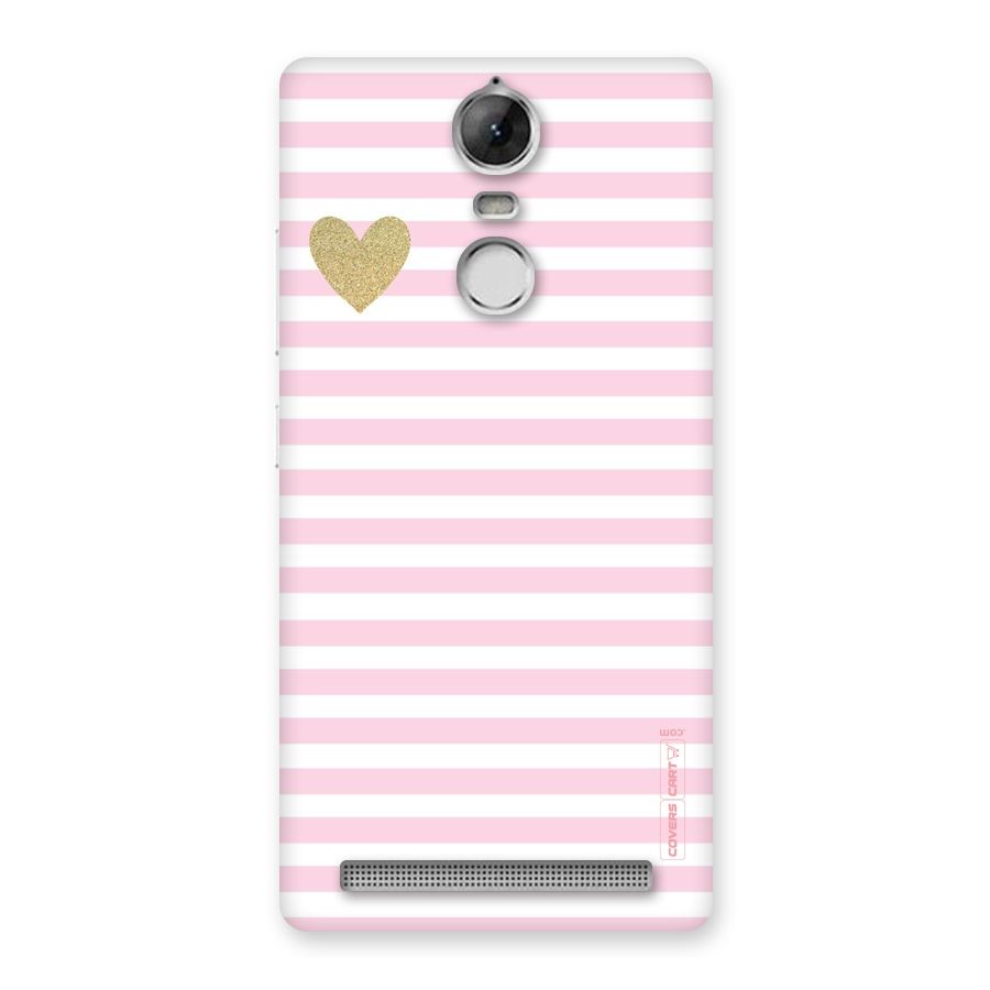Pink Stripes Back Case for Vibe K5 Note