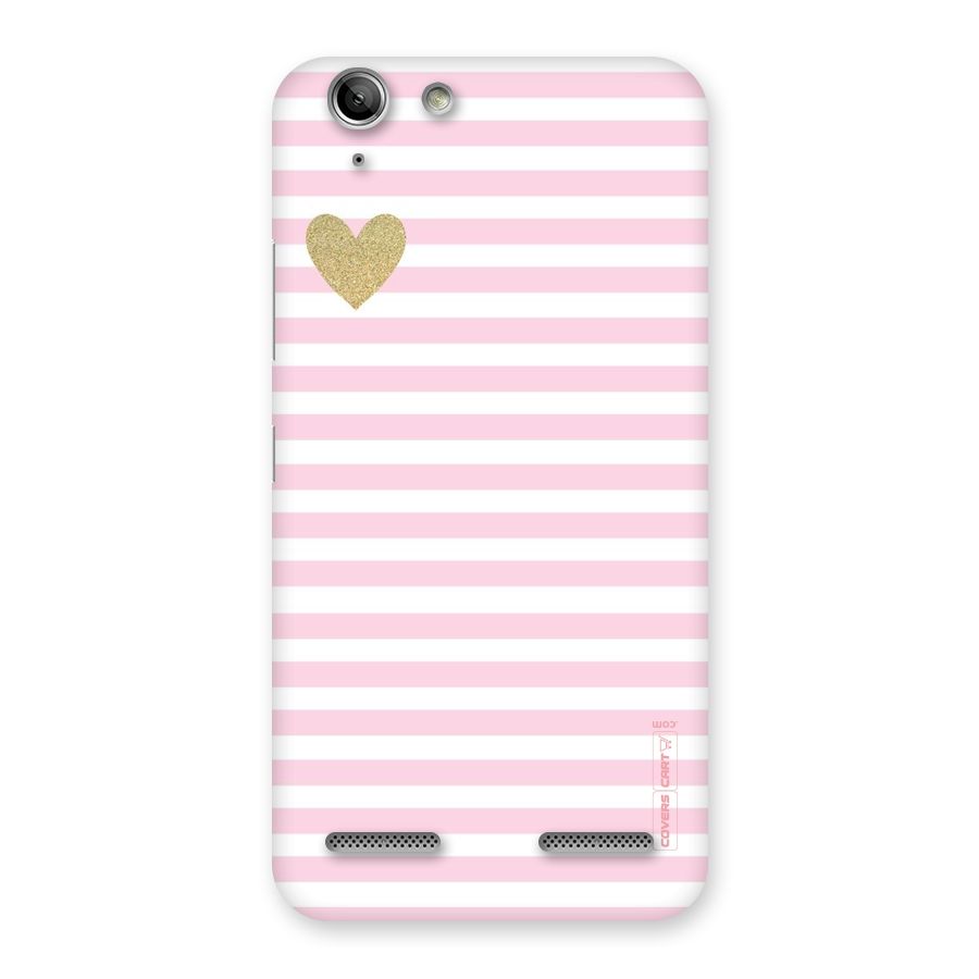 Pink Stripes Back Case for Vibe K5 Plus