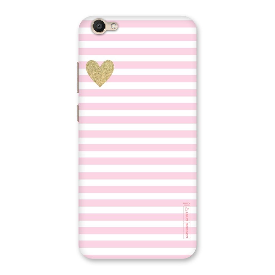 Pink Stripes Back Case for Vivo V5