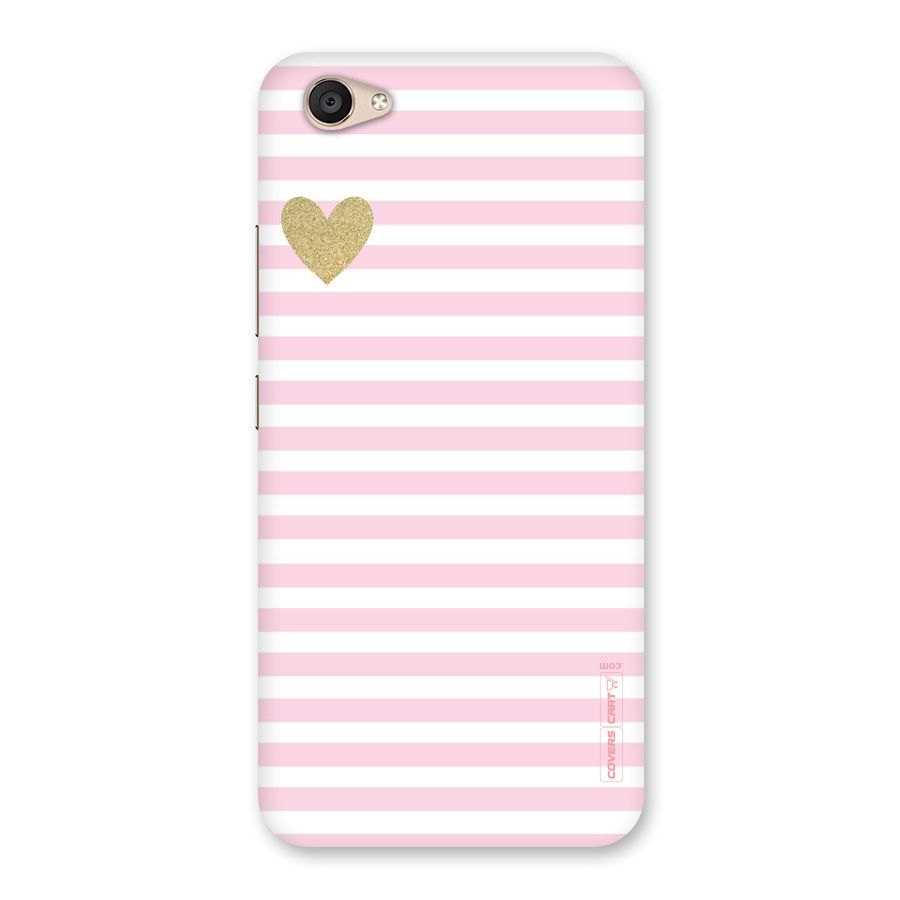 Pink Stripes Back Case for Vivo V5 Plus