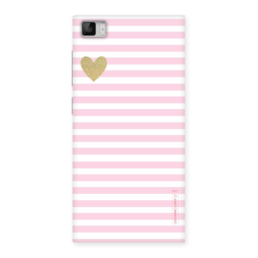 Pink Stripes Back Case for Xiaomi Mi3