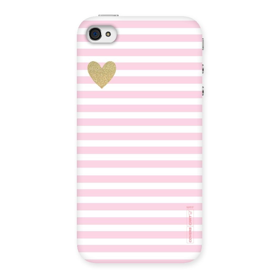 Pink Stripes Back Case for iPhone 4 4s