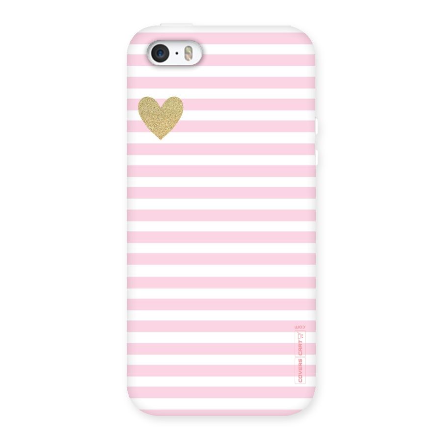 Pink Stripes Back Case for iPhone SE