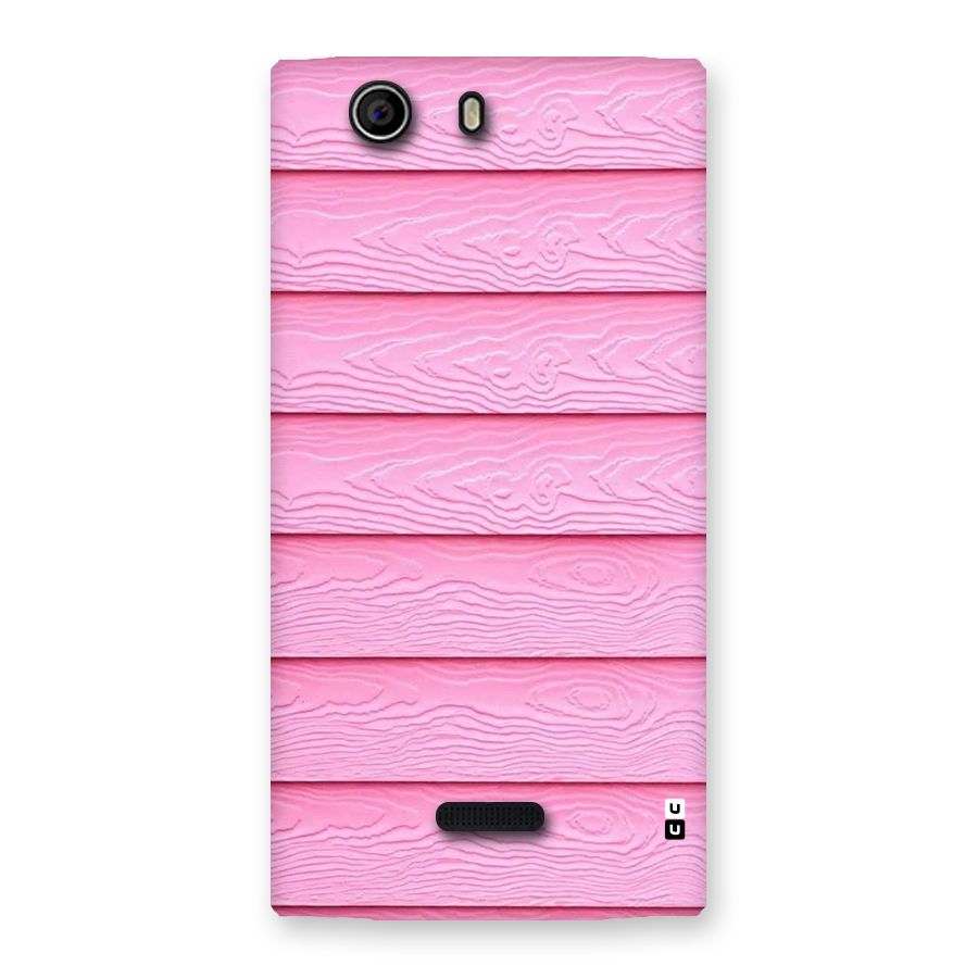 Pink Wood Back Case for Canvas Nitro 2 E311