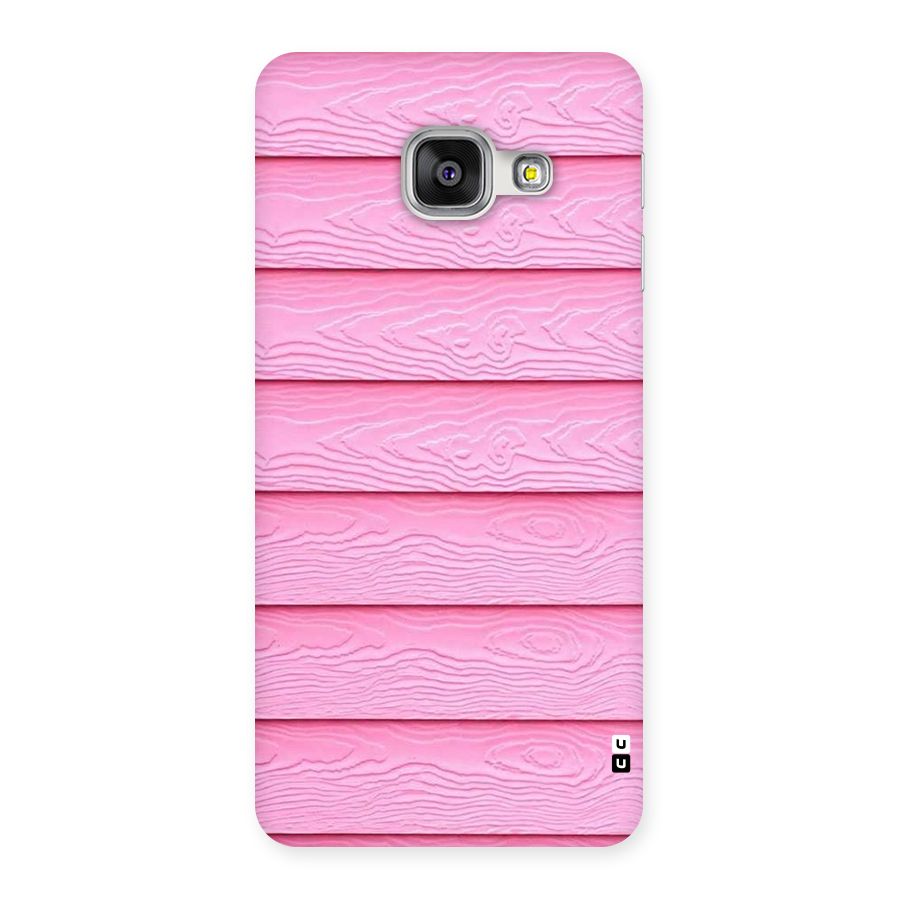 Pink Wood Back Case for Galaxy A3 2016