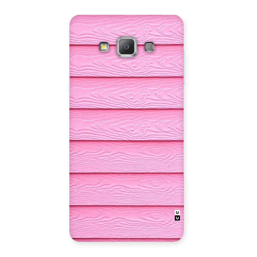 Pink Wood Back Case for Galaxy A7