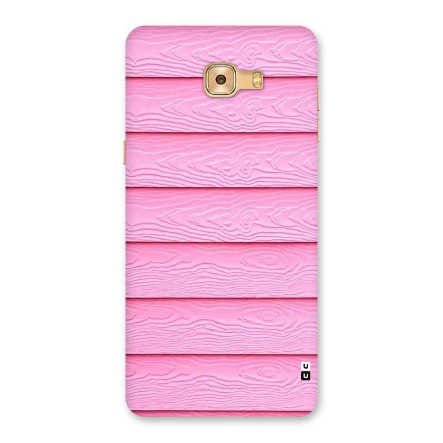 Pink Wood Back Case for Galaxy C9 Pro