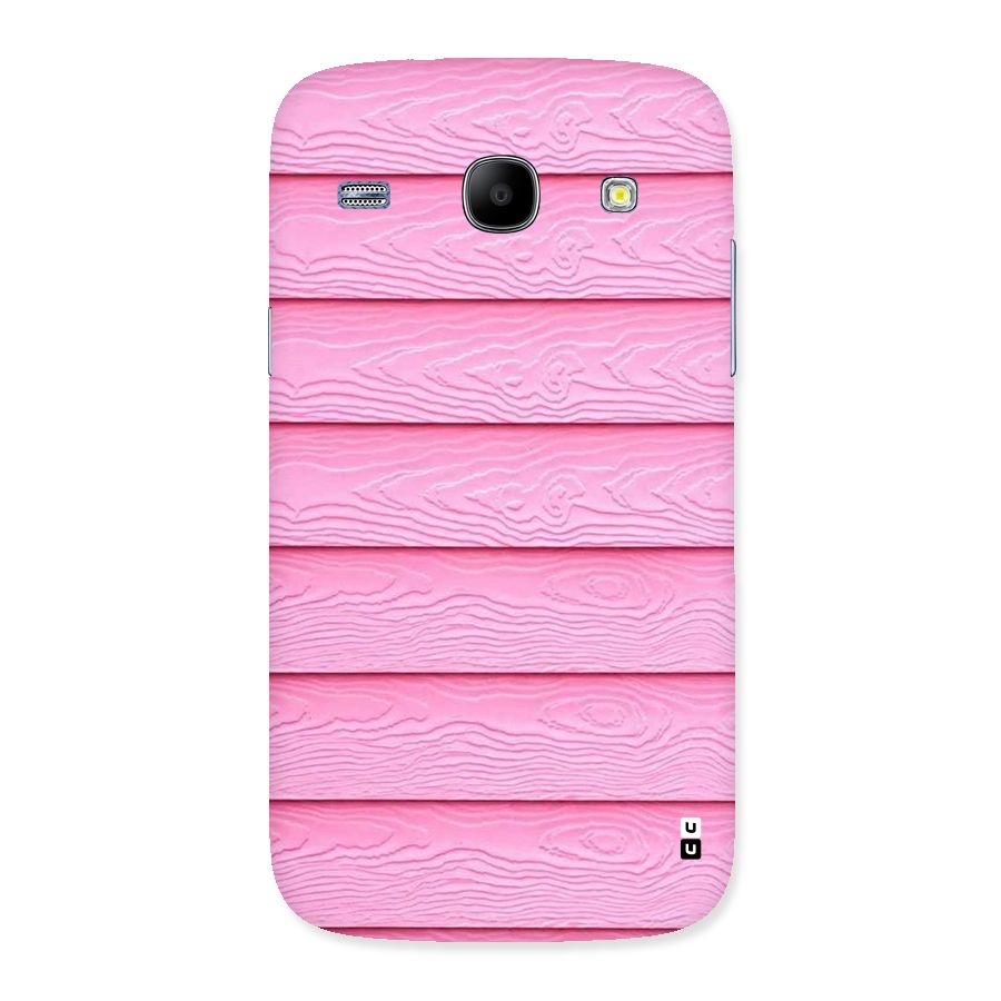 Pink Wood Back Case for Galaxy Core