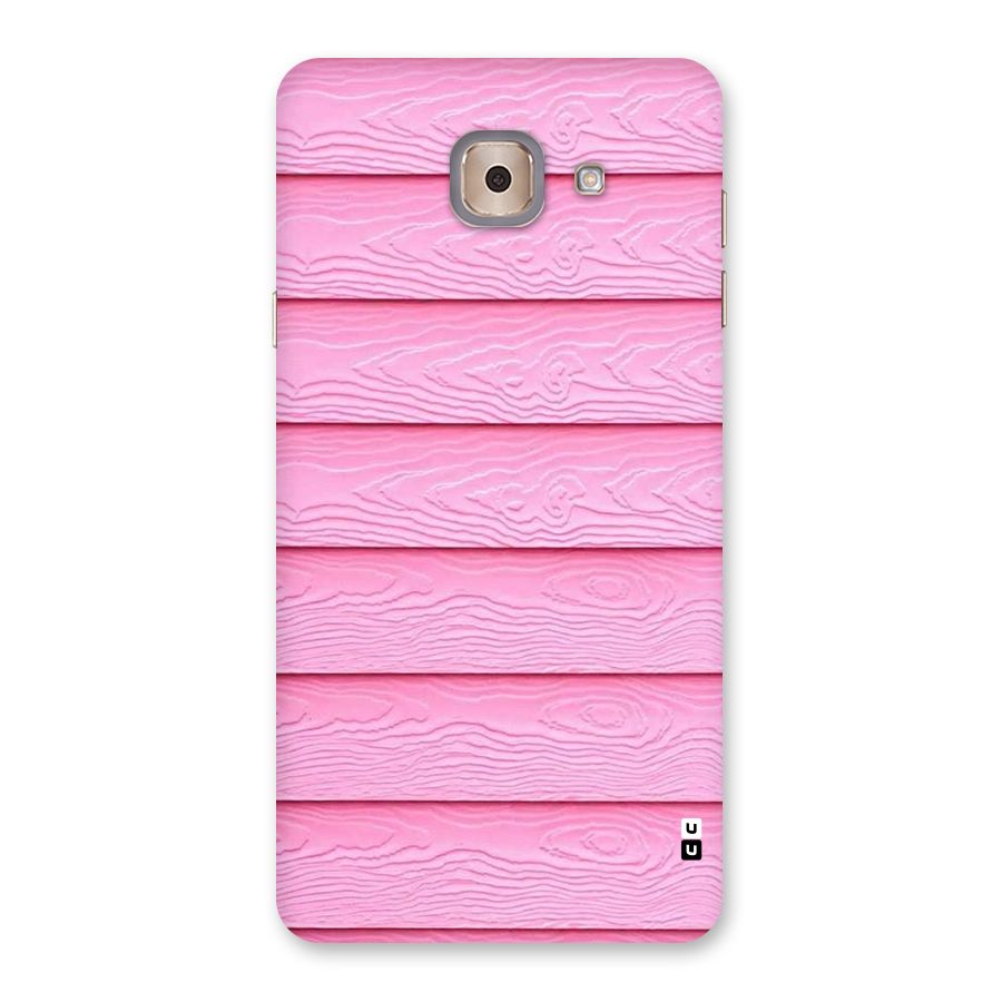 Pink Wood Back Case for Galaxy J7 Max