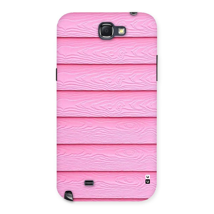 Pink Wood Back Case for Galaxy Note 2