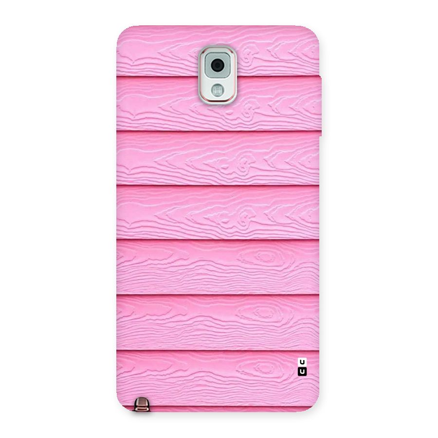 Pink Wood Back Case for Galaxy Note 3
