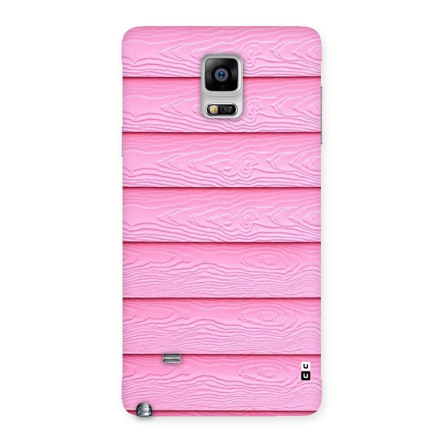 Pink Wood Back Case for Galaxy Note 4