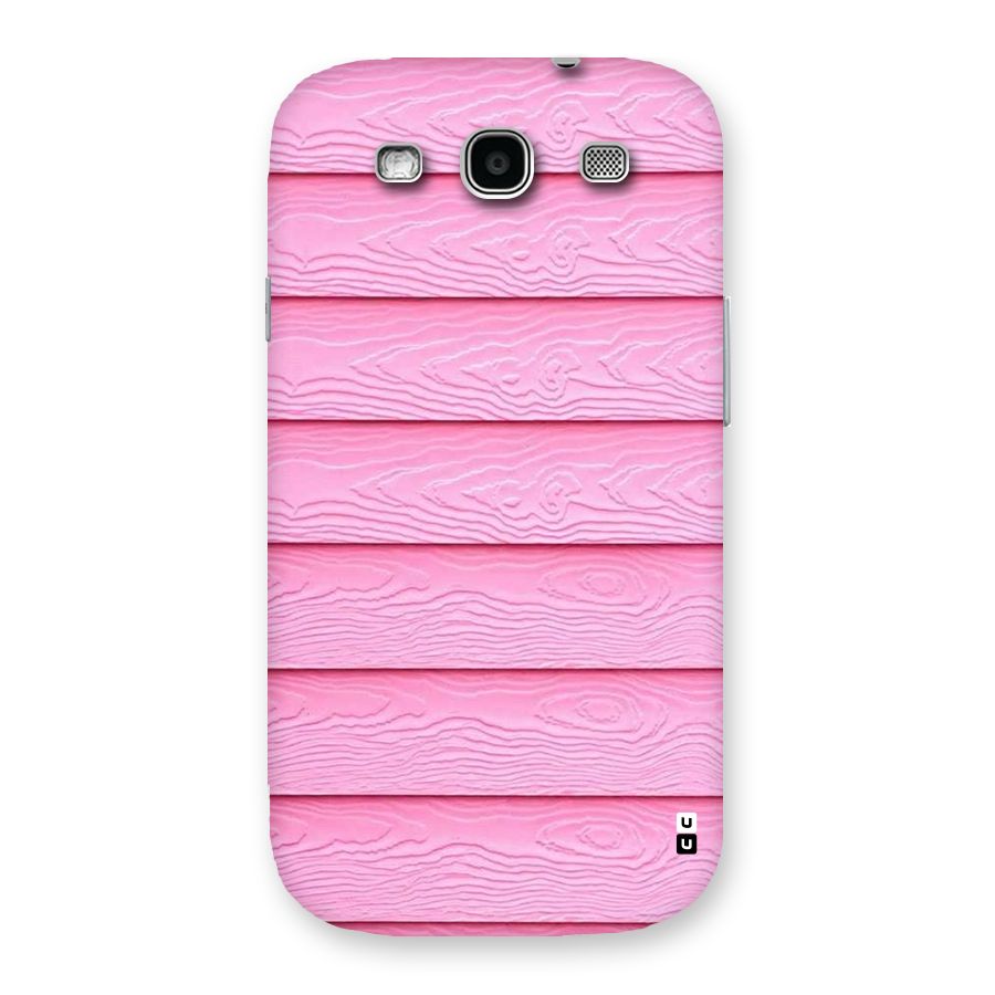 Pink Wood Back Case for Galaxy S3