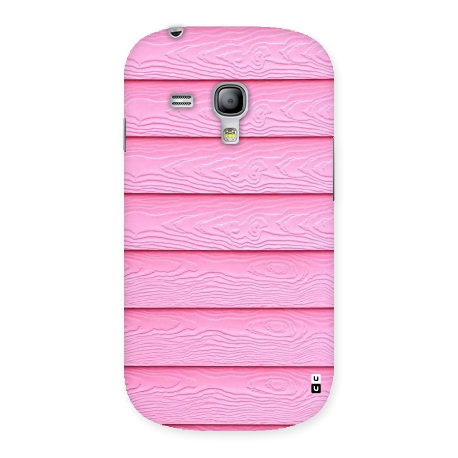 Pink Wood Back Case for Galaxy S3 Mini