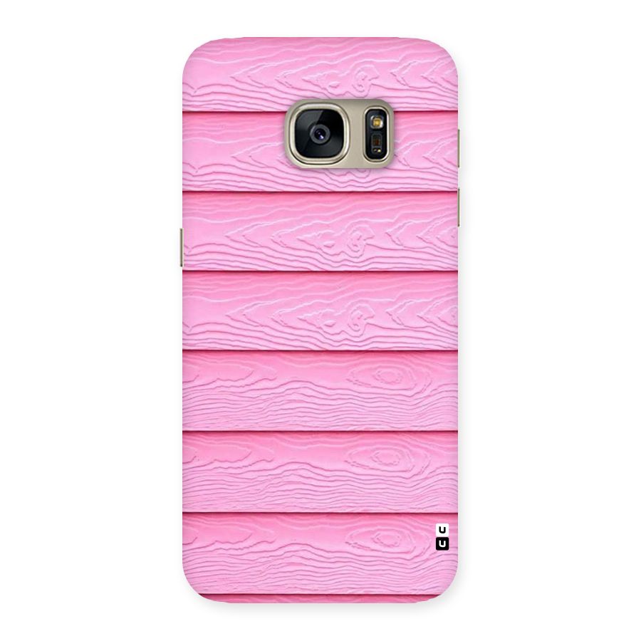 Pink Wood Back Case for Galaxy S7