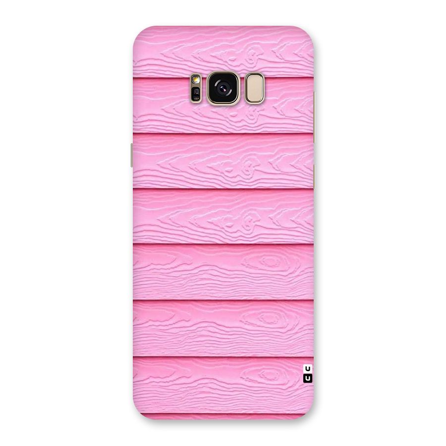 Pink Wood Back Case for Galaxy S8 Plus