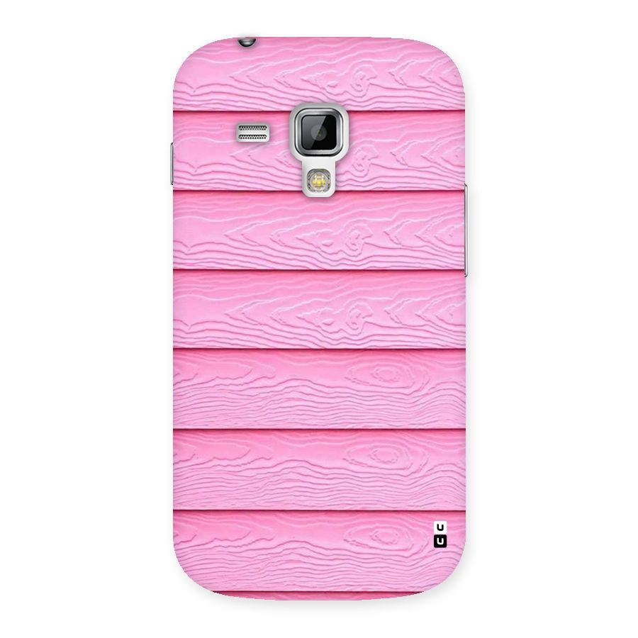 Pink Wood Back Case for Galaxy S Duos