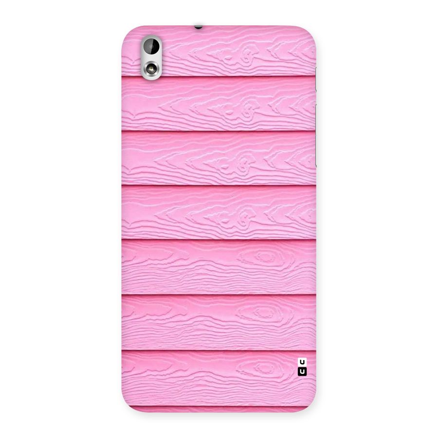 Pink Wood Back Case for HTC Desire 816g