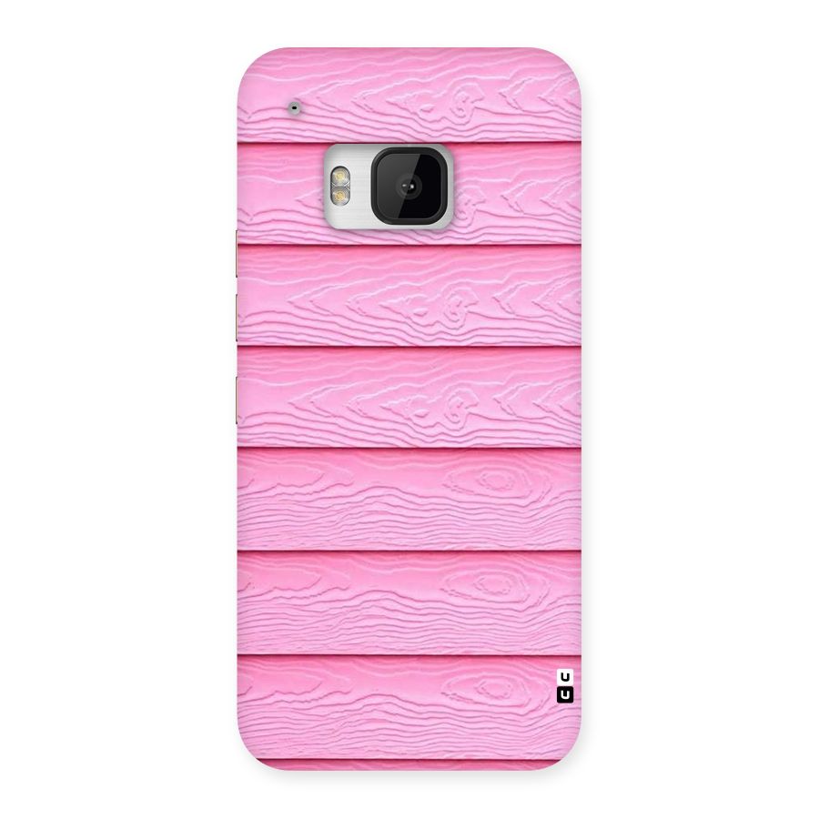 Pink Wood Back Case for HTC One M9