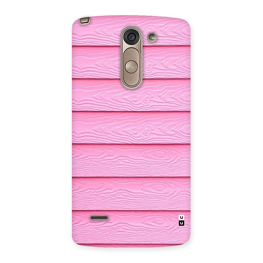 Pink Wood Back Case for LG G3 Stylus