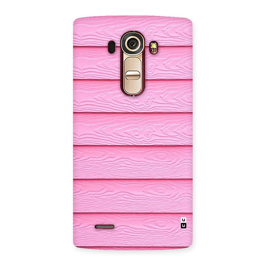 Pink Wood Back Case for LG G4