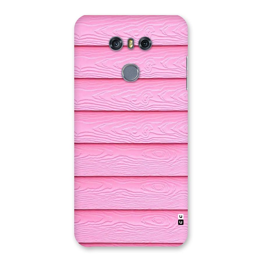 Pink Wood Back Case for LG G6