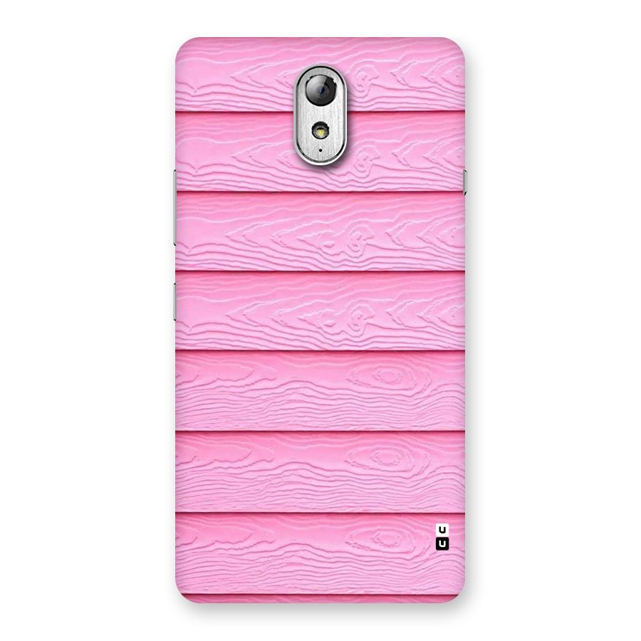 Pink Wood Back Case for Lenovo Vibe P1M