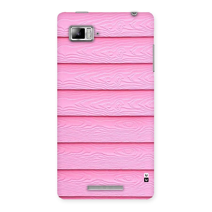 Pink Wood Back Case for Lenovo Vibe Z K910