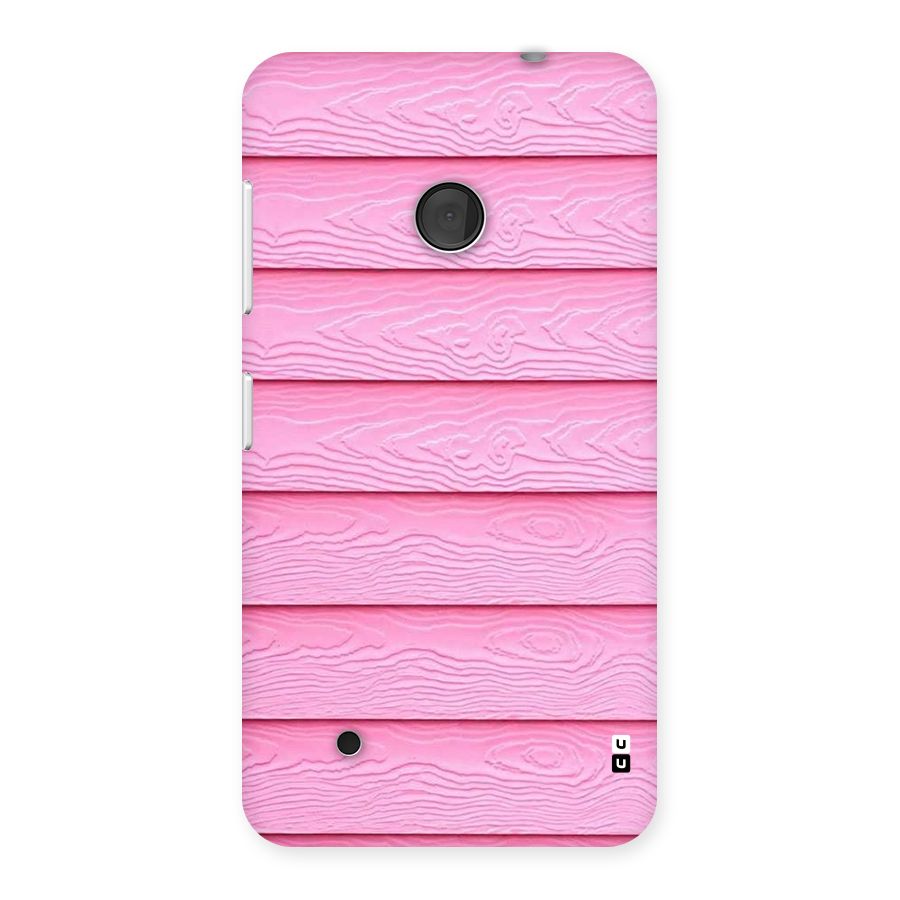 Pink Wood Back Case for Lumia 530