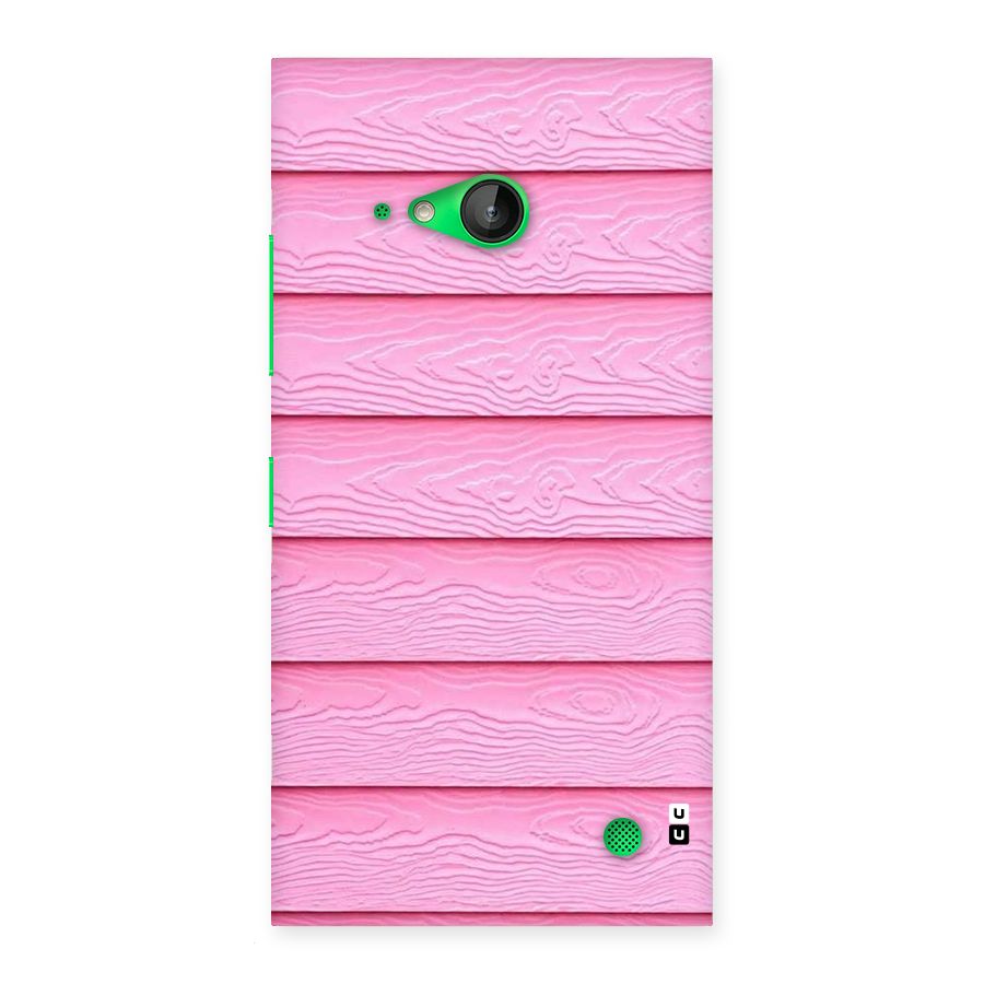 Pink Wood Back Case for Lumia 730