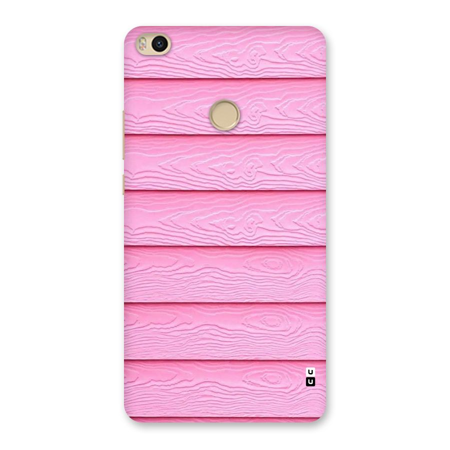 Pink Wood Back Case for Mi Max 2