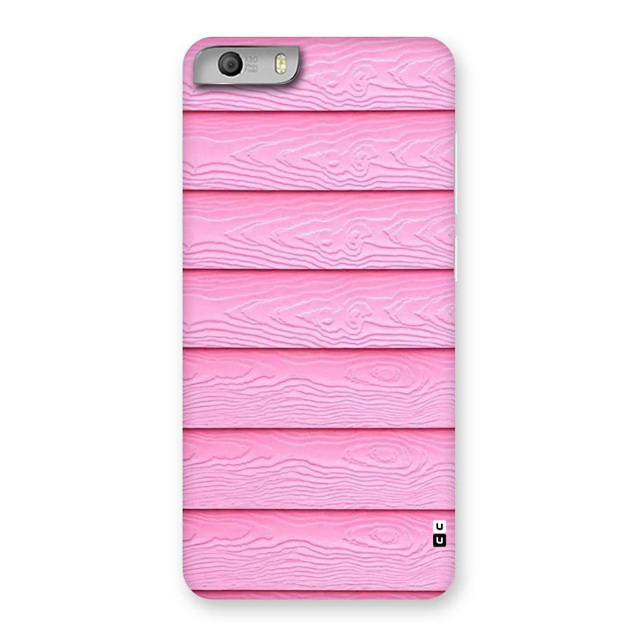 Pink Wood Back Case for Micromax Canvas Knight 2