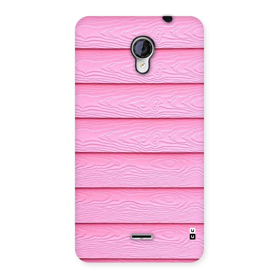 Pink Wood Back Case for Micromax Unite 2 A106