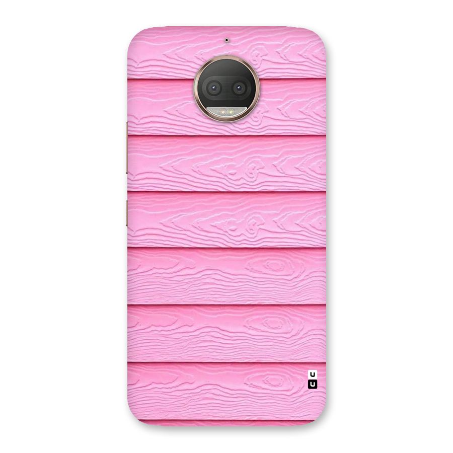 Pink Wood Back Case for Moto G5s Plus