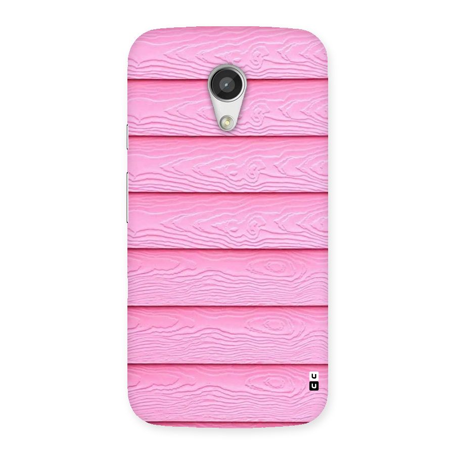 Pink Wood Back Case for Moto G 2nd Gen