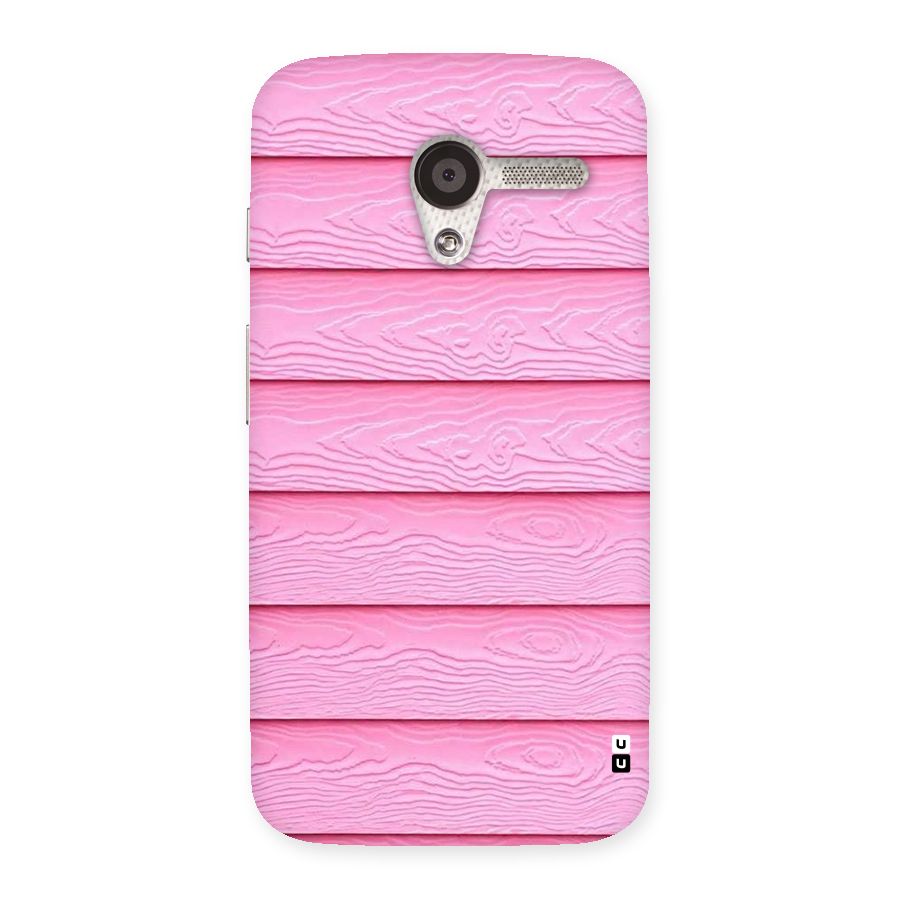 Pink Wood Back Case for Moto X