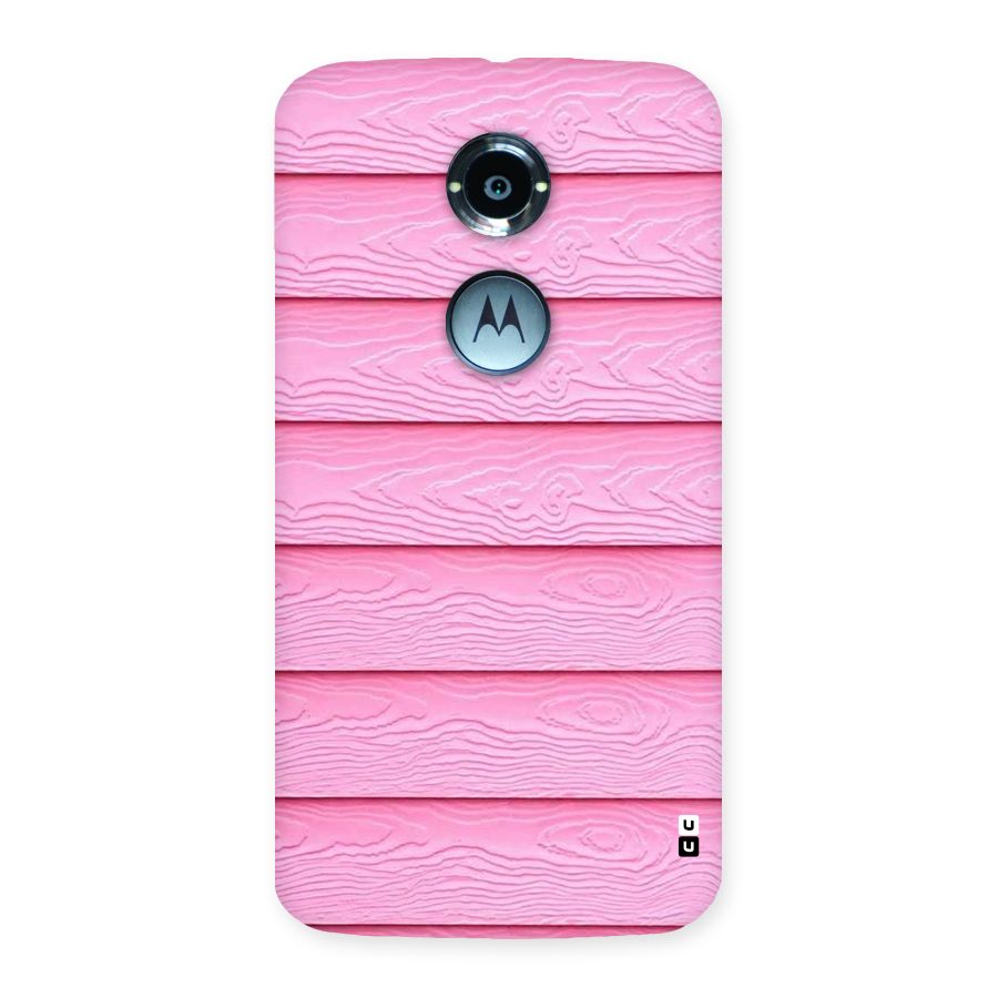 Pink Wood Back Case for Moto X 2nd Gen