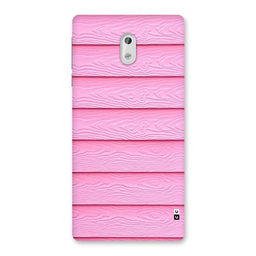 Pink Wood Back Case for Nokia 3