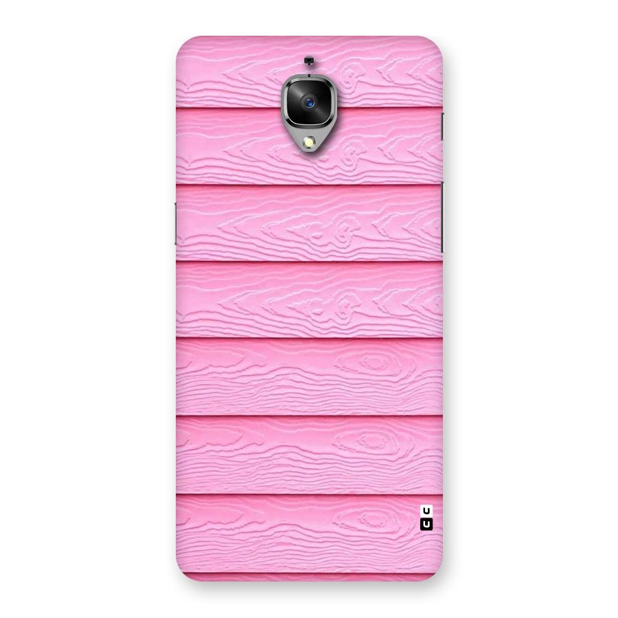 Pink Wood Back Case for OnePlus 3