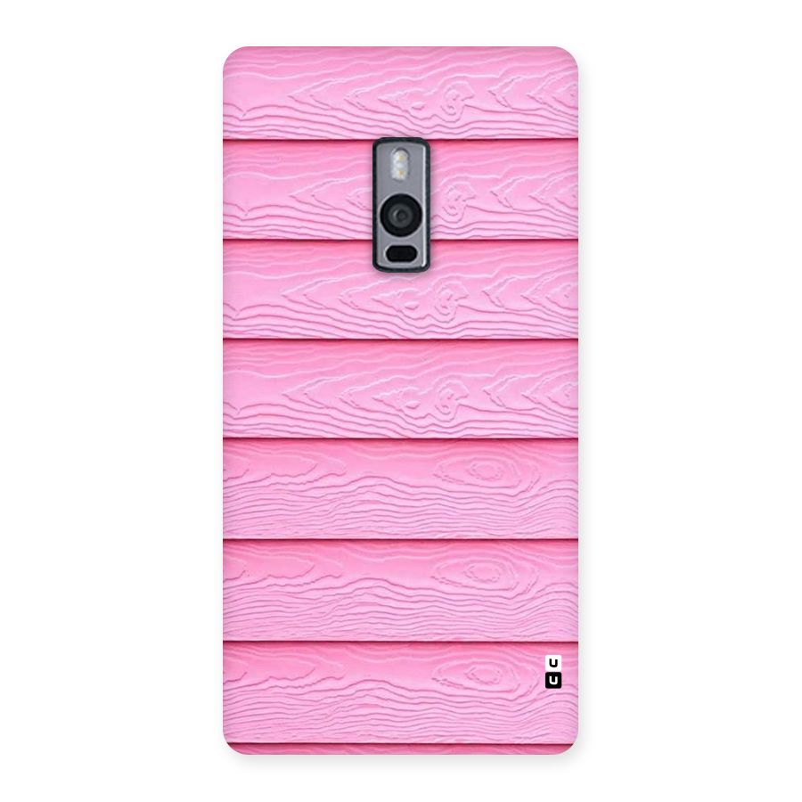 Pink Wood Back Case for OnePlus Two