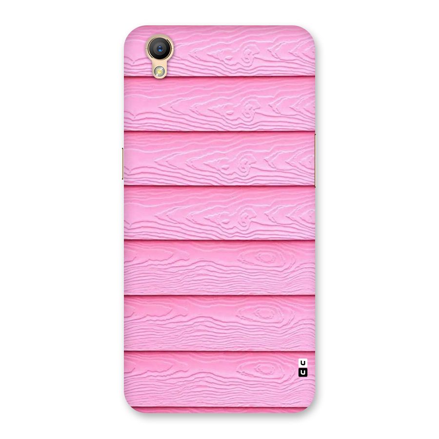 Pink Wood Back Case for Oppo A37