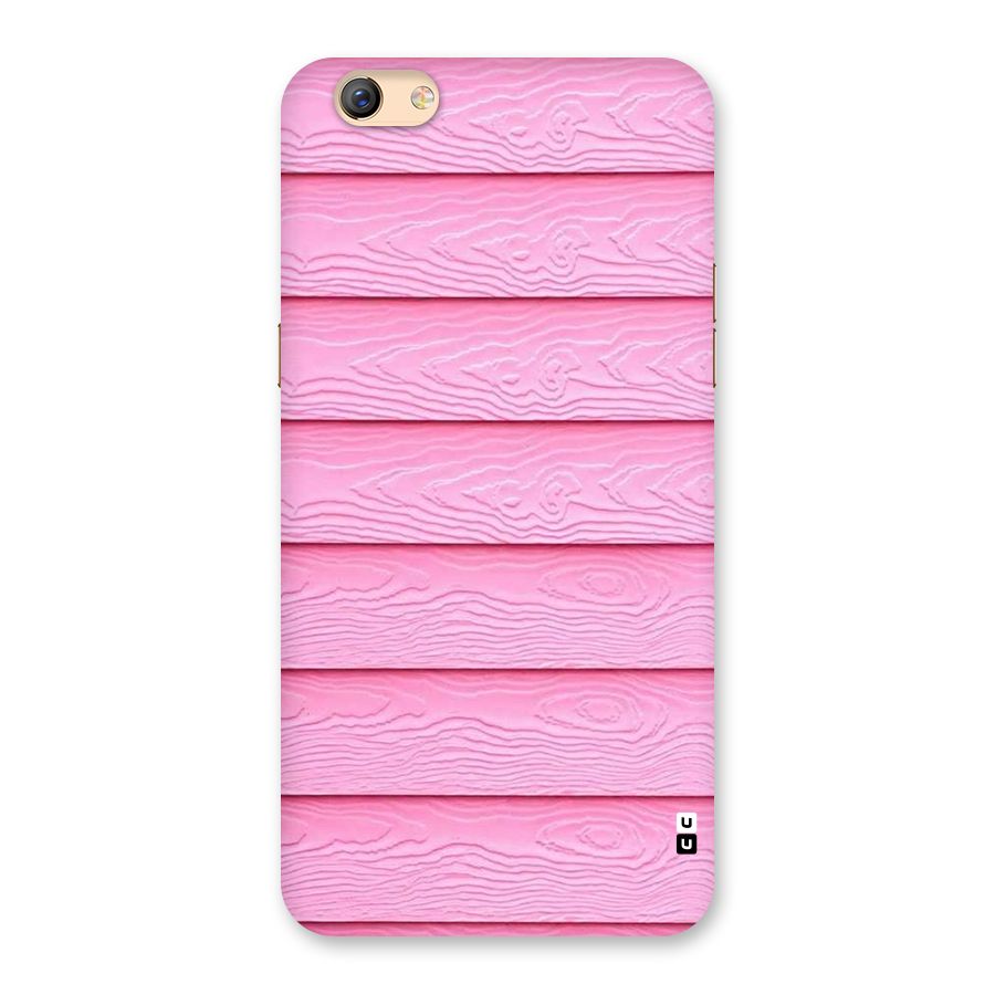 Pink Wood Back Case for Oppo F3 Plus