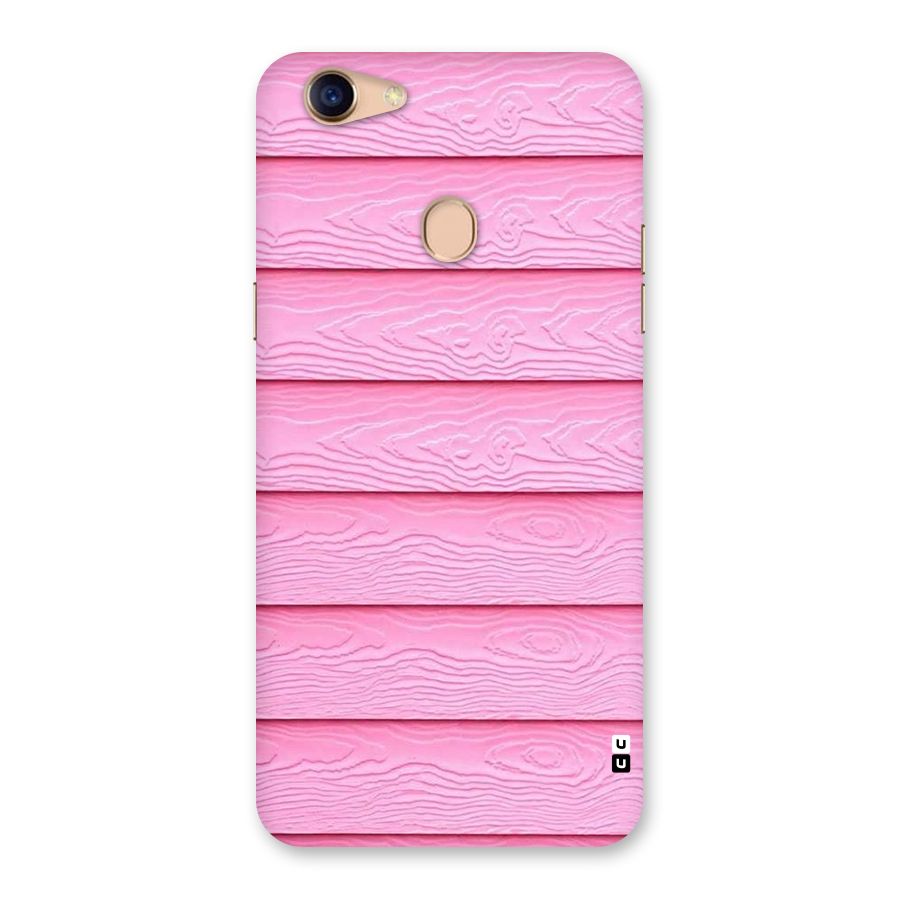Pink Wood Back Case for Oppo F5