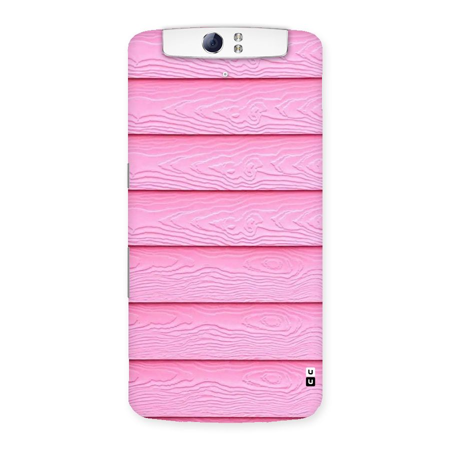 Pink Wood Back Case for Oppo N1