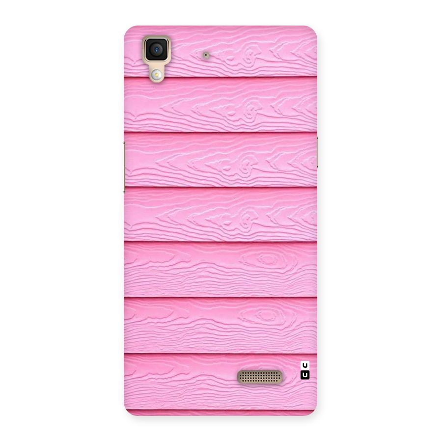 Pink Wood Back Case for Oppo R7