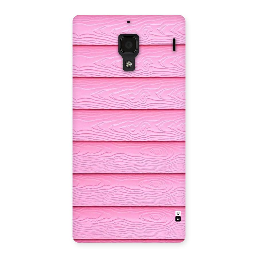 Pink Wood Back Case for Redmi 1S