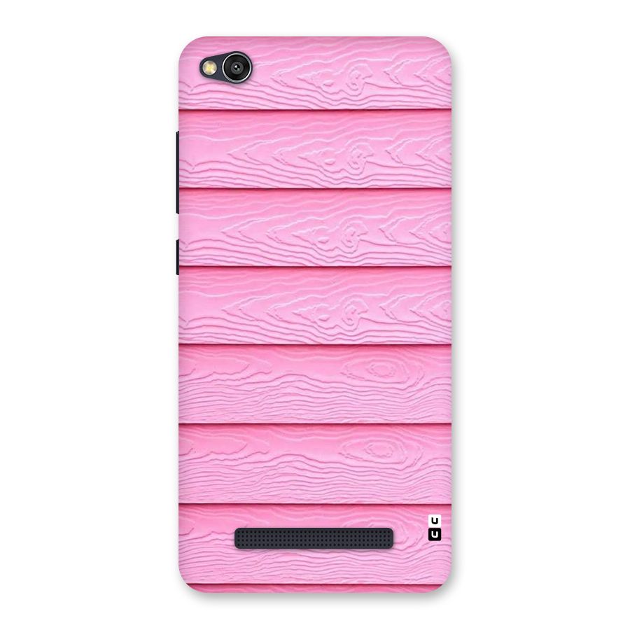 Pink Wood Back Case for Redmi 4A