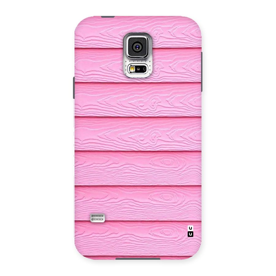 Pink Wood Back Case for Samsung Galaxy S5