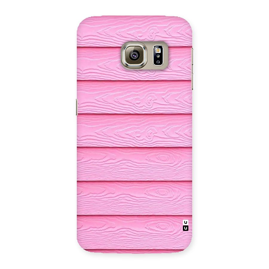 Pink Wood Back Case for Samsung Galaxy S6 Edge